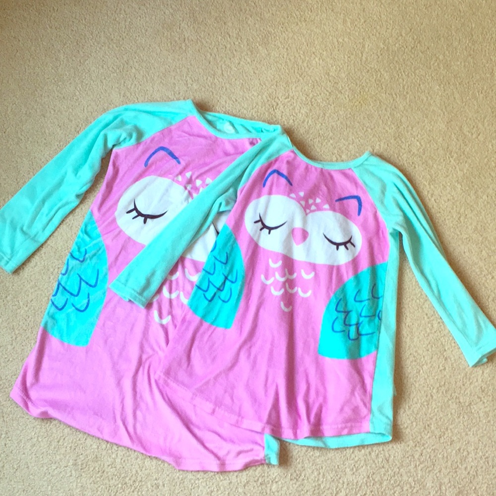Wonder Nation 2 pair soft owl night gown.